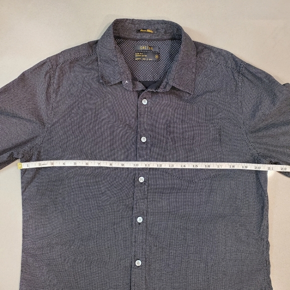 Cactus Slim Fit Micro Dot Print Long sleeve Button Down Shirt - Picture 6 of 9